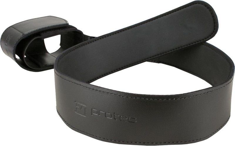 ProTec Pro Tec A242 Leather Bassoon Non-Slip Seat Strap with Adjustable Elastic Cup Black Regular - Image 1