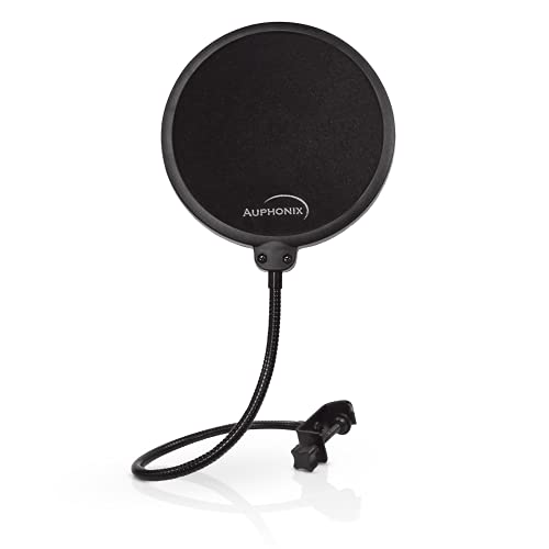 Auphonix Pop Filter for Mic - 6-inch Diameter, Dual Layered Microphone Pop Screen for Studio Recording, Podcasts and Streaming - MPF-1﻿ - Image 1