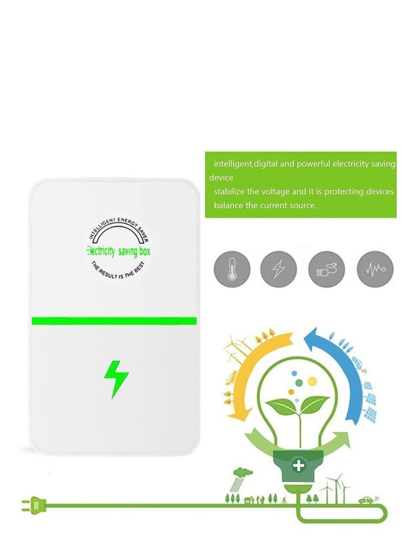 Generic - Power Saver, Smart Power Saving Device Balance The Current Source Stabilizes The Voltage Electricity Energy Save Box for Household or Office Appliances2pcs - Image 1