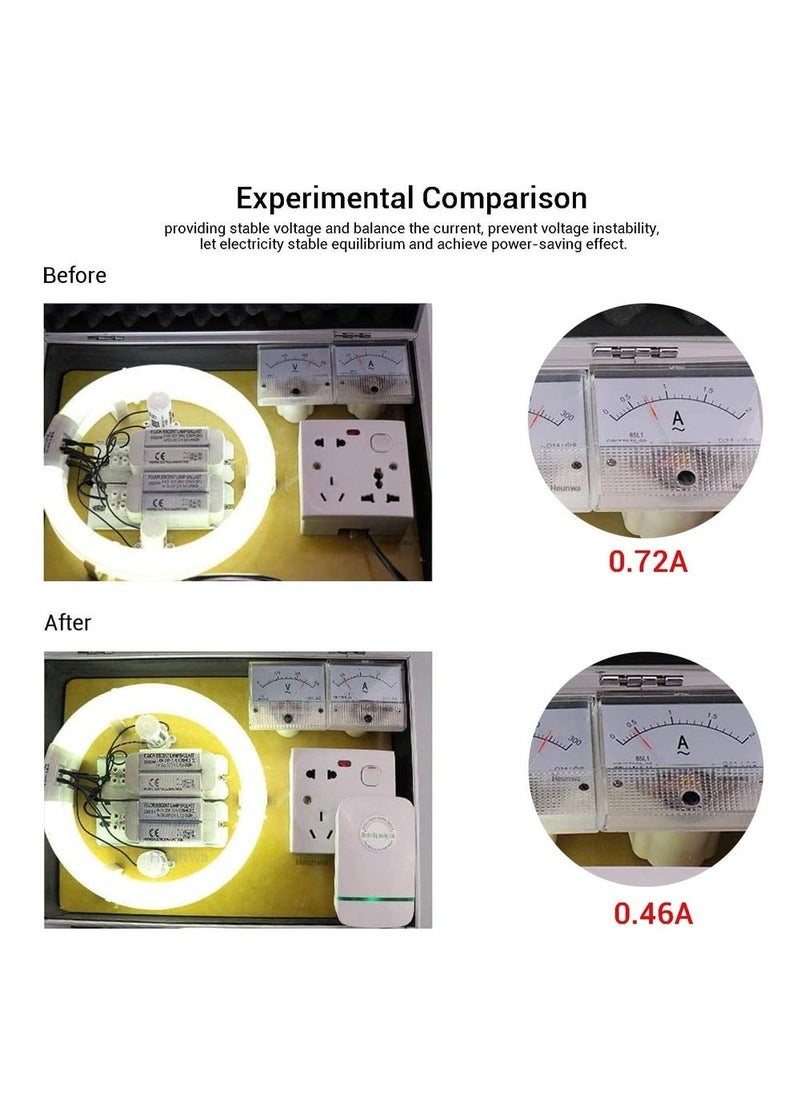 Generic - Power Saver, Smart Power Saving Device Balance The Current Source Stabilizes The Voltage Electricity Energy Save Box for Household or Office Appliances2pcs - Image 1