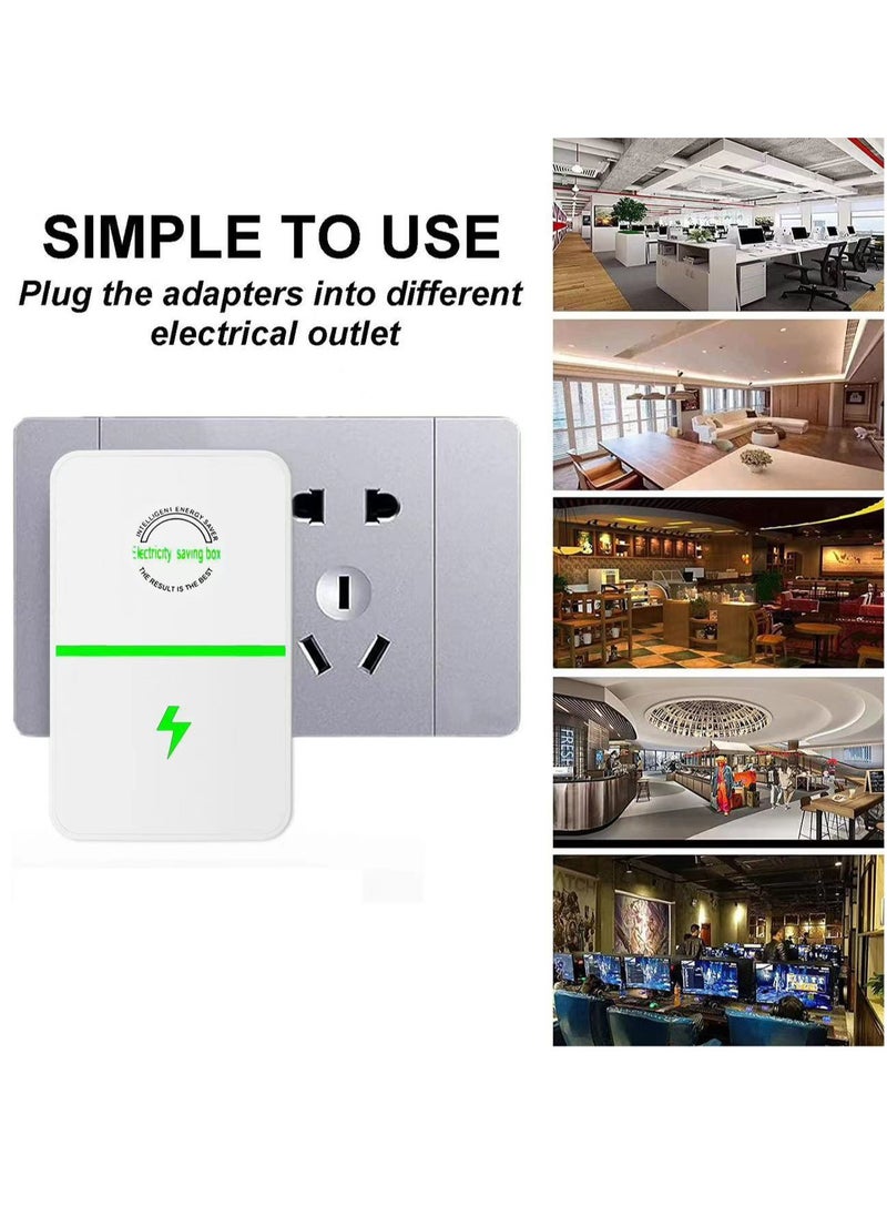 Generic - Power Saver, Smart Power Saving Device Balance The Current Source Stabilizes The Voltage Electricity Energy Save Box for Household or Office Appliances2pcs - Image 1