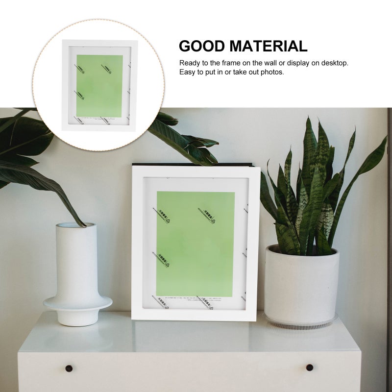 Photo Frame Table Display and Wall Mounting Hanger Photo Frame Picture Frame 8 Inch 20 X 25cm (Ramdow Paper Pads White) - Image 5