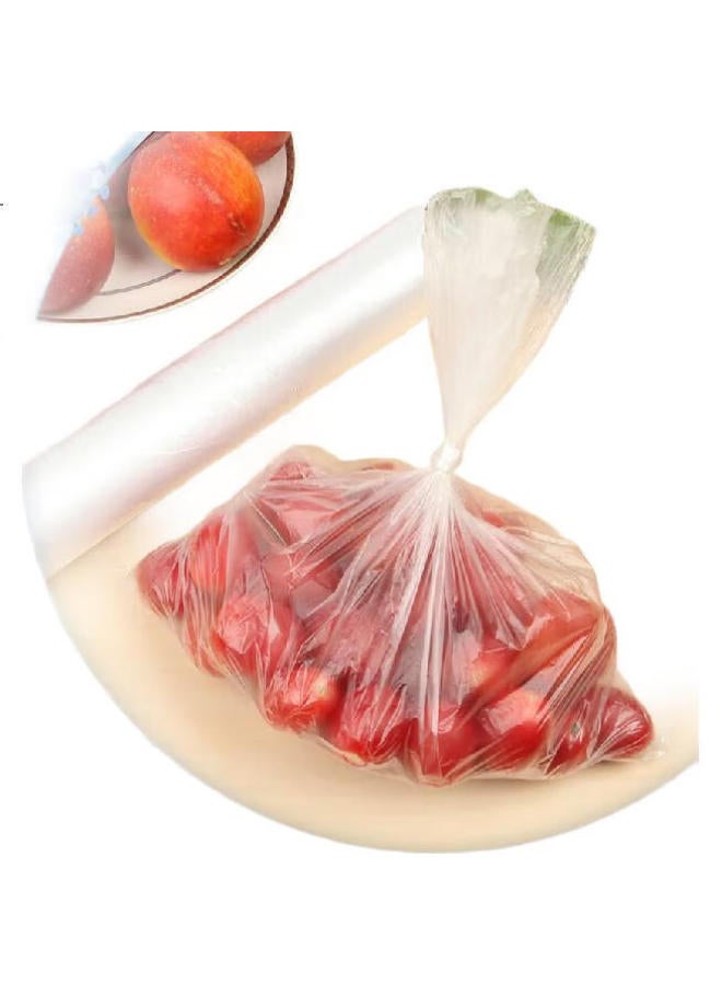 Huobaolo Disposable Antibacterial Large Roll Fresh-keeping Bags 25cm*35cm*460pcs*2 Rolls Household Kitchen Affordable Pack - Image 1