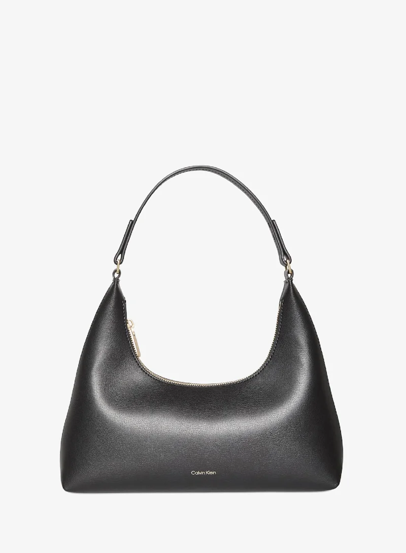 Convertible Foil Logo Shoulder Bag
