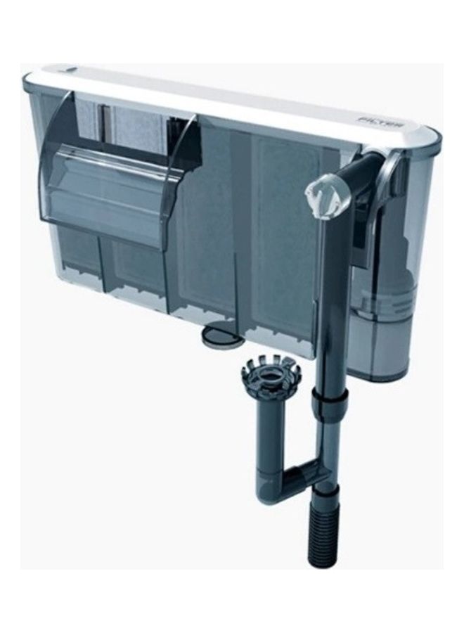 NIBEMINENT Aquarium Fish Tank External Hanging Filter Grey/White - Image 1