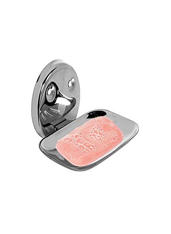 INDOROX Stainless Steel Soap Dish |Soap Stand Case | Soap Holder Dish for Bathroom (Set of 2) (Square) (SS Soap Dish + Towel Holder) - Image 5