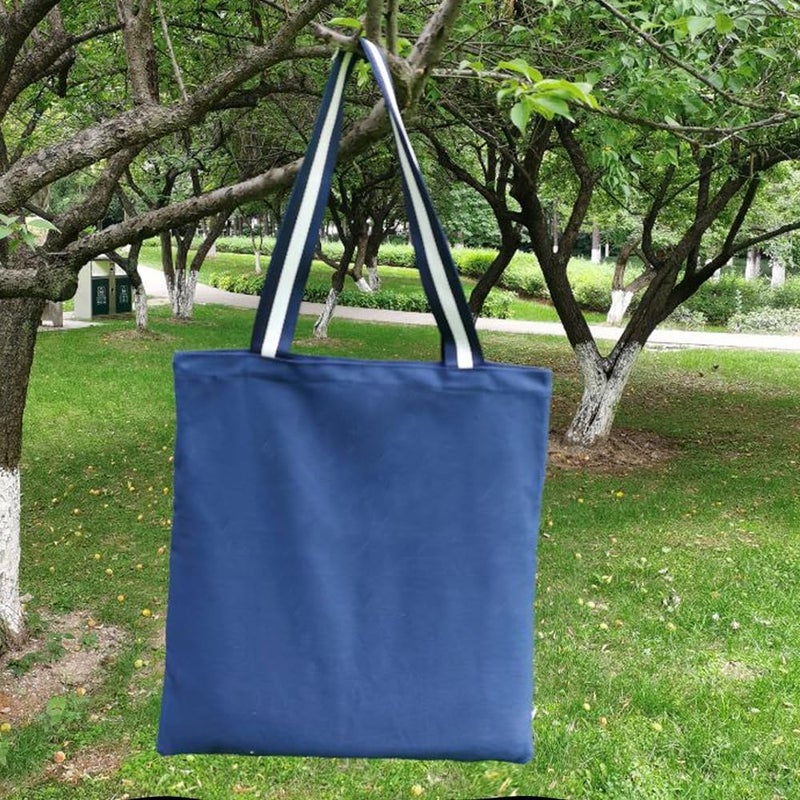 Augbunny 12OZ 100% Cotton Canvas Reusable Grocery Shopping Bags Plain Bag to Decorate Crafts DIY, Multi Purpose Tote Bag - Image 2