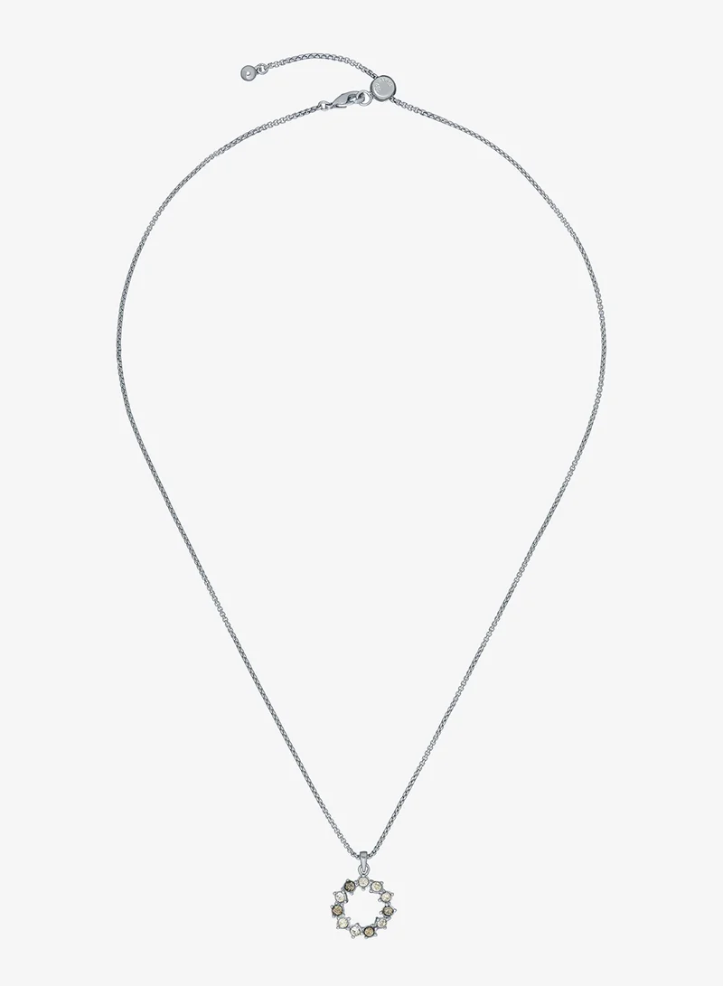 Crystal Hoop Pendant