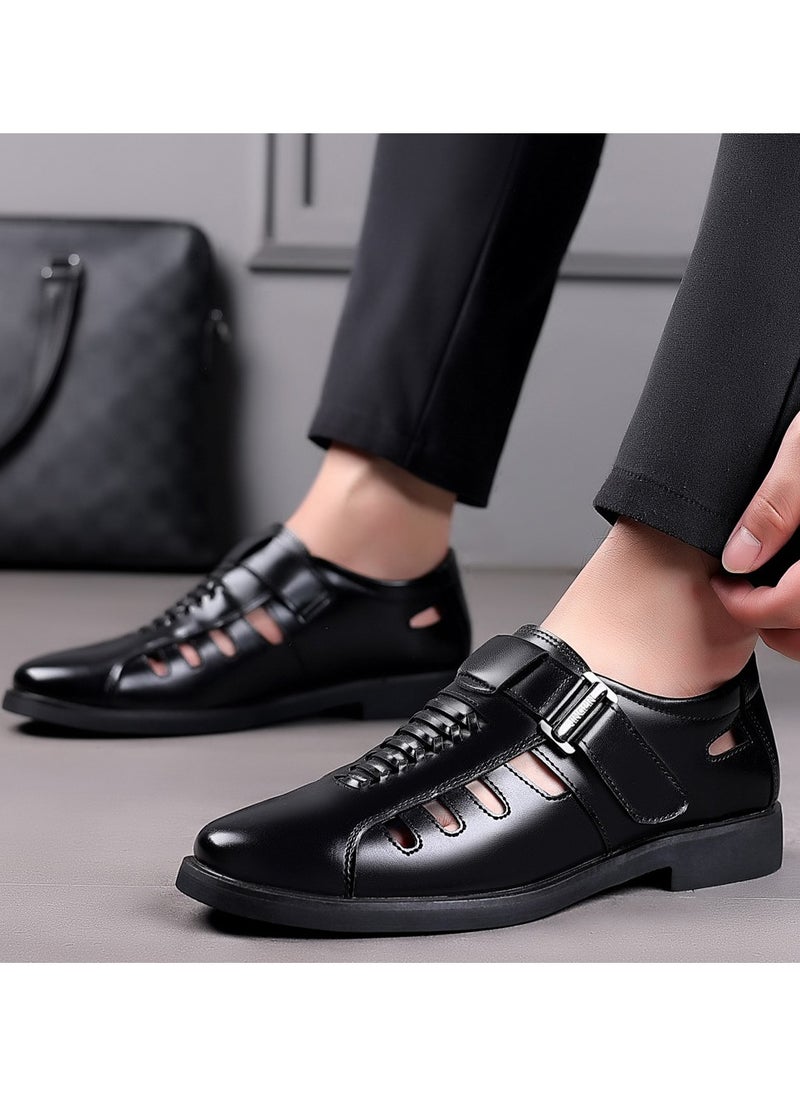 KUYING - New Men's Business Leather Shoes - Image 1