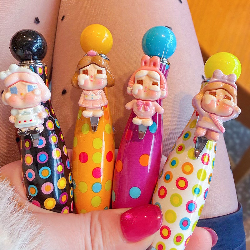 Cute Cartoon Kids Retractable Ballpoint Pen - Image 1