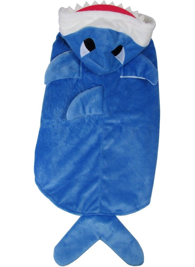 Mogoko Funny Dog Cat Shark Costumes, Pet Halloween Christmas Cosplay Dress, Large Pet Shark Costume, Animal Fleece Hoodie Warm Outfits Clothes (4XL Size) - Image 3