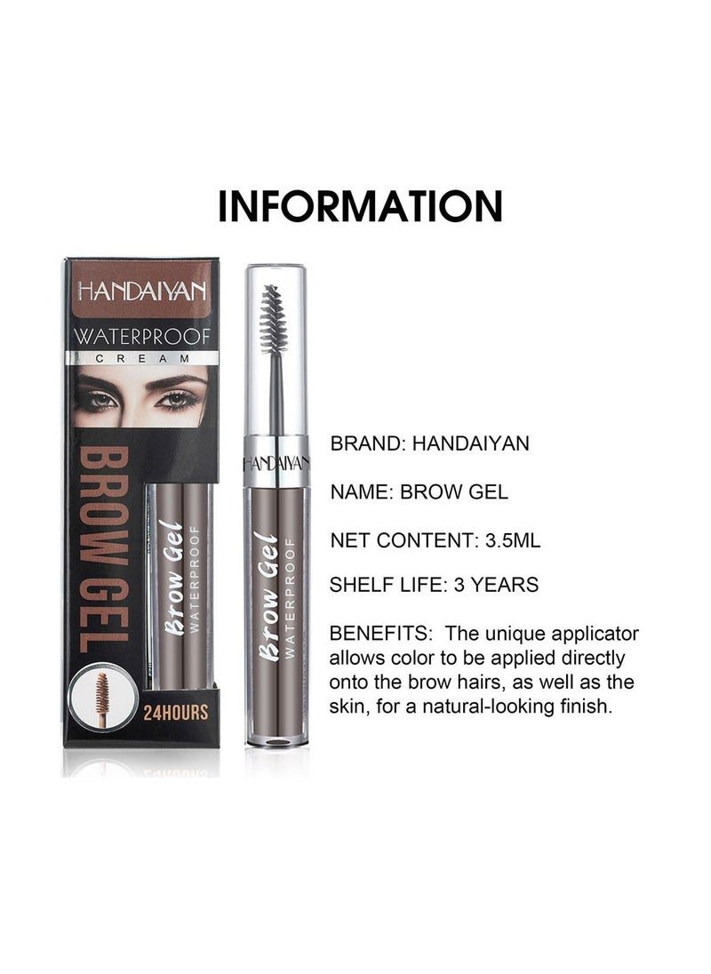 Handaiyan - Eyebrow Pomade Waterproof Long Lasting Gel Cream Brow Pomades Soap Brow Kit Wax Dipbrow Pomade Dip Brows Styling Wet,Soft Smooth Enhancers Highly Pigmented Eyebrow Color With Eyebrow Brush For Eyebrow - Image 1