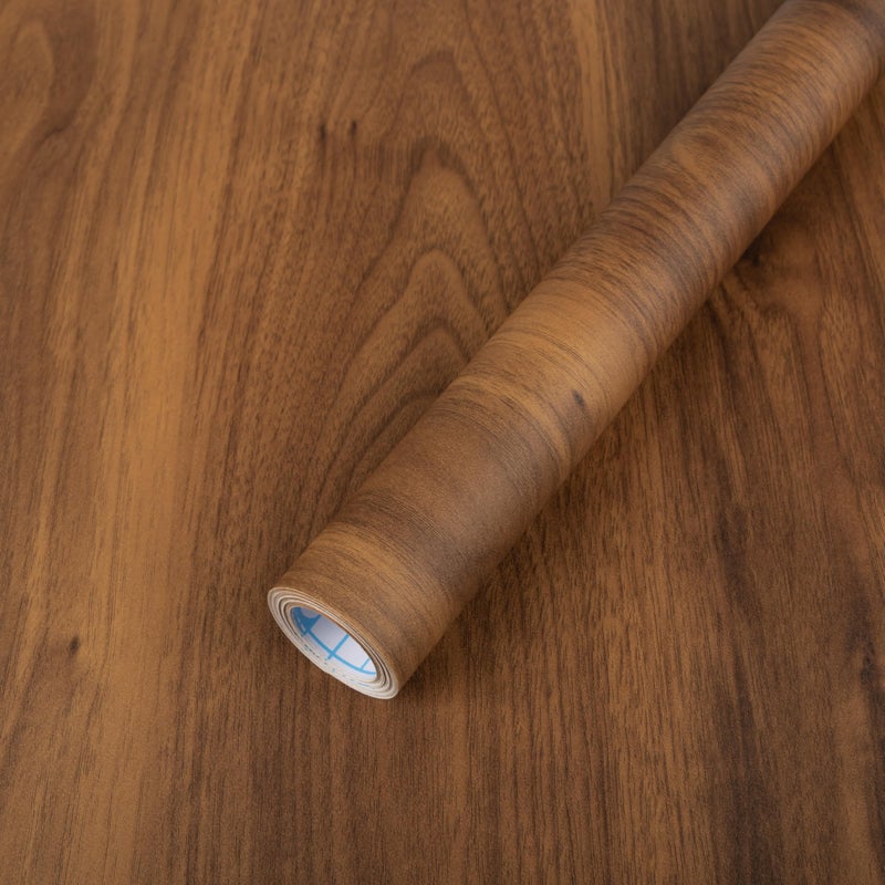 Abyssaly Wood Contact Paper Brown Wood Peel and Stick Wallpaper for Cabinets Self Adhesive Waterproof Wall Paper for Furniture Countertops Drawer Shelf Liner 118 X 787