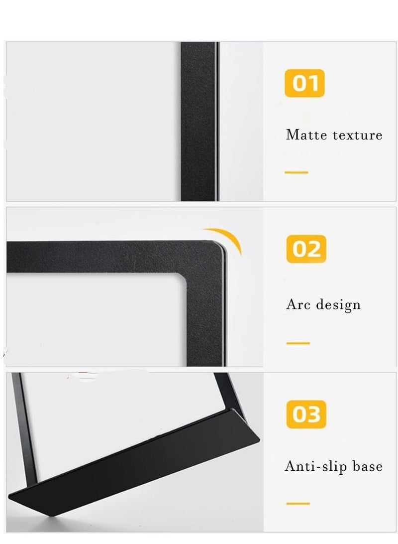 Eckek حامل لافتات من الصلب الكربوني ECKEK، عرض قوائم مزدوجة الجوانب، حامل لافتات على الطاولة - Image 5