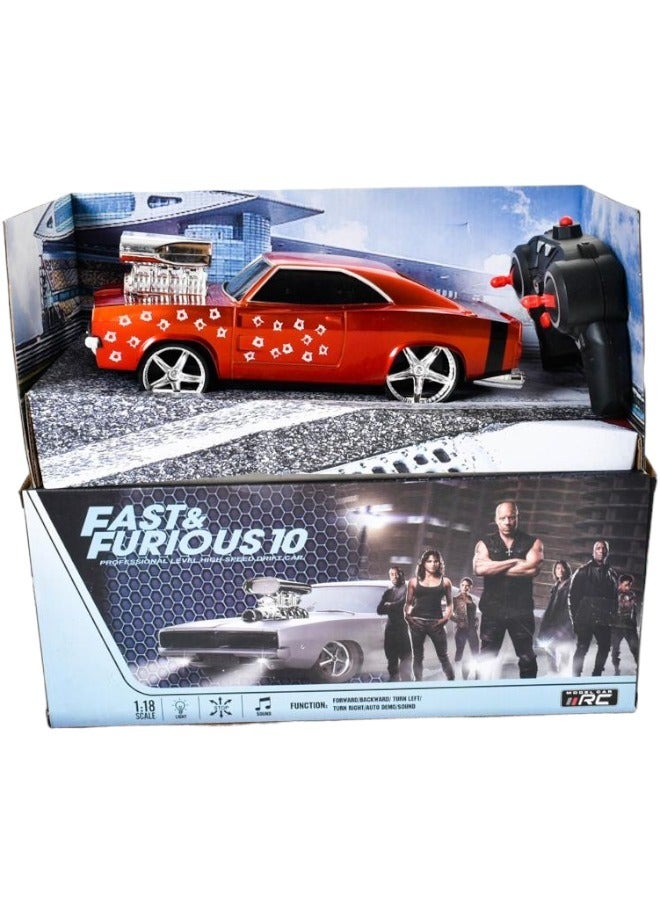 Toy Box R/C Drift Stunt Car Remote Control Fast & Furious Dodge Charger Car Model For Kids 