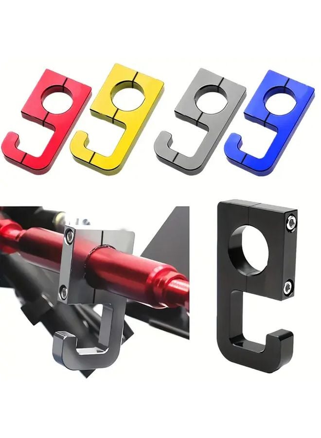 Red Motorcycle Handlebar Hook Aluminum Alloy Bike Bag Rack for Scooters E Bikes - Image 2