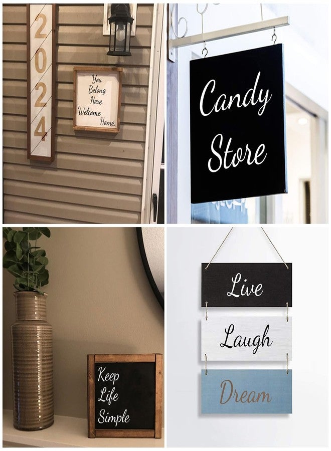 REOLAN 1.5 Inch Alphabet Letter Stencils for Painting - 70 Pack Letters and Numbers Stencil Templates with Signs for Painting on Wood, Reusable Number and Letter Stencils for Chalkboard Wood Signs & Wall Art - Image 3