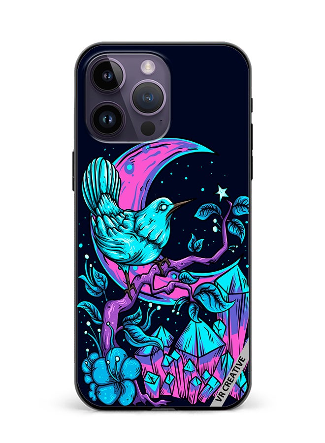 VR CREATIVE Protective Case Cover For Apple iPhone 15 Pro Max Bird Vector Design Multicolour - Image 1