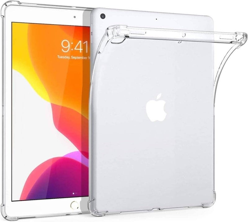 Slim Silicone Tablet Case With Corner Protection Tpu Shockproof Clear Slim Flexible Cover Compatible With Ipad 10.2 2019 / Ipad Air 2019 - Image 1