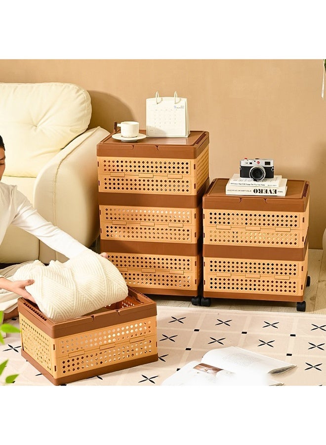 رولستيمي صناديق تخزين-صندوق تخزين قابل للطي مع مقابض وعجلات ، تجميع سهل للمكتب ، غرفة النوم ، المطبخ ، الحمام ، الغسيل - Image 2