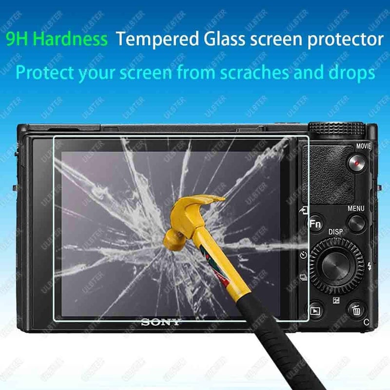ULBTER Screen Protector for Sony RX100 VII VI V IV III II I RX100M7 M6 Camera [3 Pack], 0.3mm 9H Hardness Tempered Glass Anti-Scrach Anti-Bubble Anti-Water Anti-Dust - Image 3