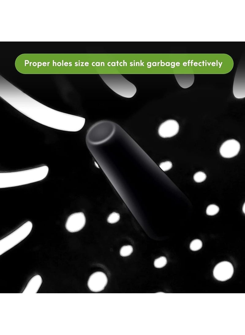 CMGTYYD 4 Pack Sink Drain Strainer, Kitchen Sink Strainer, Flexible Silicone Kitchen Sink Strainer Basket, Flower Shape, Large Wide Rim 4.5 inch Diameter - Image 4