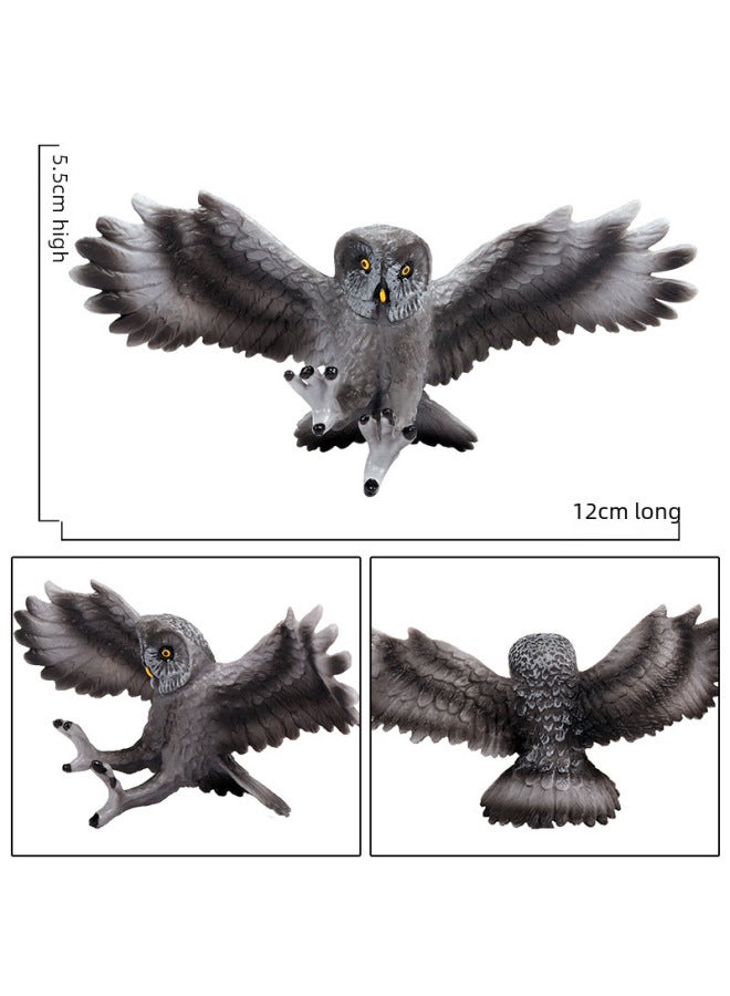 Children's Cognitive Simulation Animal Bird Model Toy Static Eagle Owl Sea Eagle Parrot Decorative Ornaments-Color:Big Peony Parrot Eating Caterpillar  - Image 3