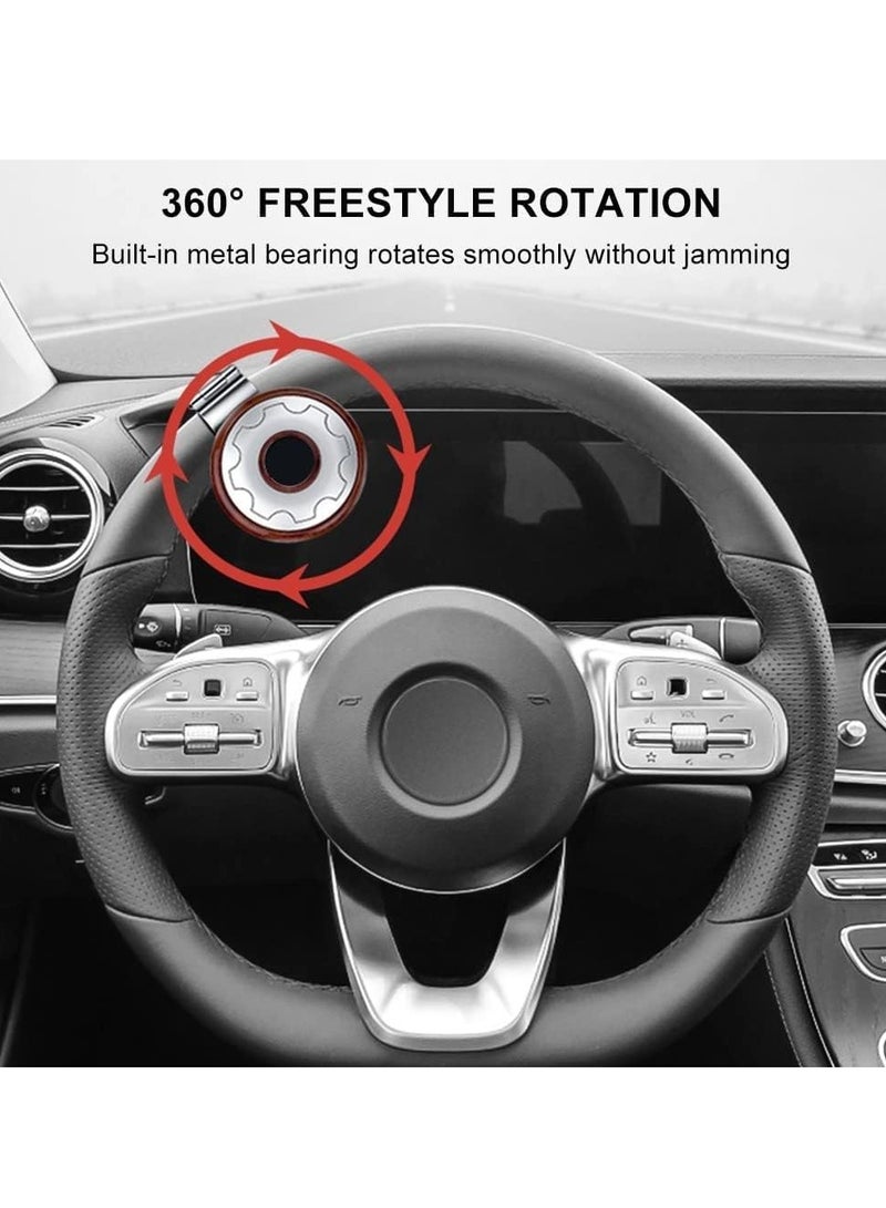Steering Wheel Knob, Steering Wheel Spinner Knob 360° Rotatable Suicide Spinner Knob Power Handles for Boats Trucks Tractors Golf Carts - Image 5
