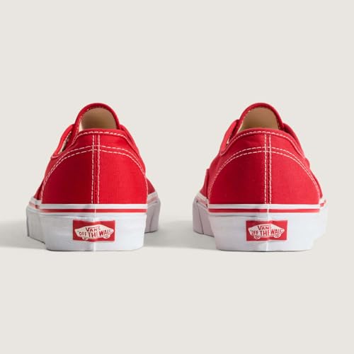 Vans U Authentic Sneakers, Red, 6 US Women/4.5 US Men - Image 4
