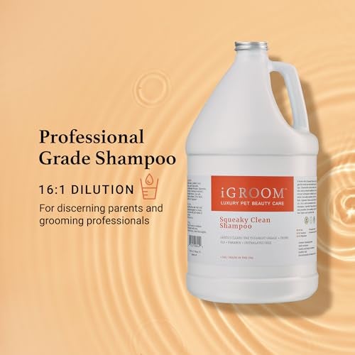 iGroom Squeaky Clean Dog Shampoo, Luxury Pet Beauty Care, Intense Cleaning Power, Chamomile Extracts Sooth Skin, Made in USA (1 GAL) - Image 2