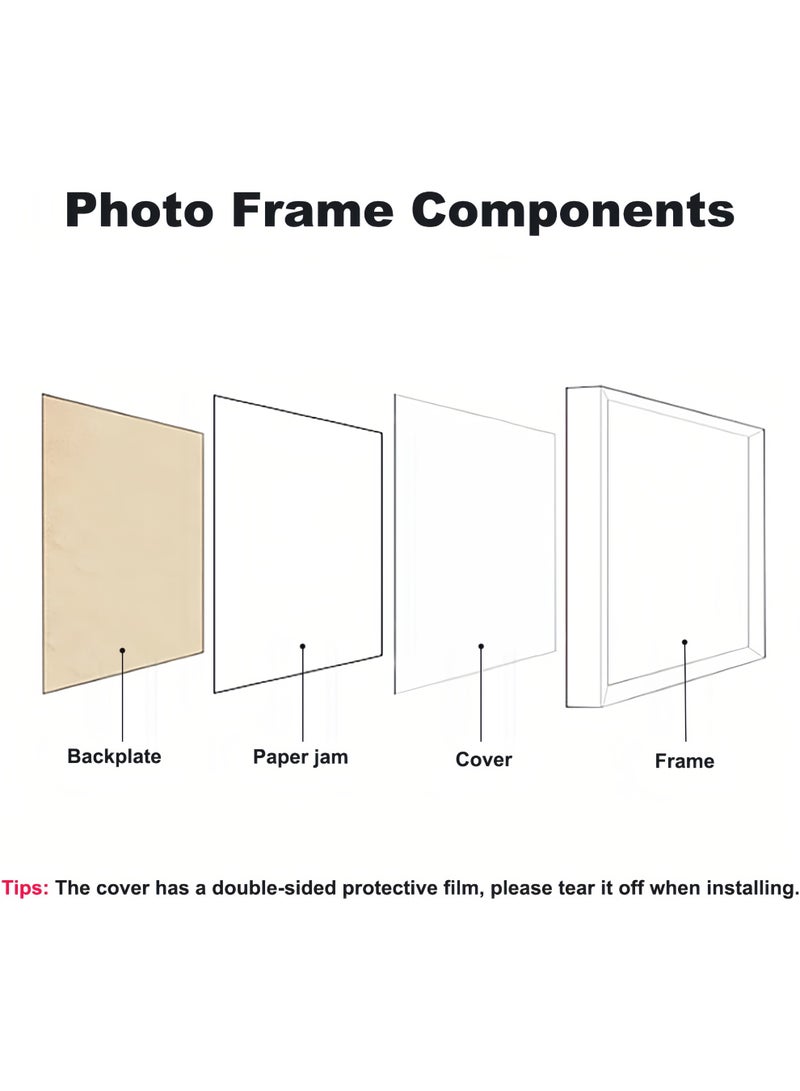 2 Pack Shadow Box Display Case Frame, 8x8 inches, 3cm Picture Frame Deep, Display Case Box for Memorabilia and Photos , Crafts, Tickets (White, 8x8inch) - Image 4