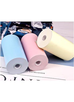 erorex 6 Rolls Print Camera Paper Refill 2.2 X 1 Inch Instant Camera Refill Print Paper Photo Printer Thermal Paper For Kids Pink Blue Yellow  - Image 1