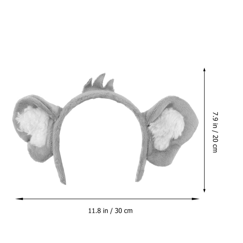 BESTOYARD Animal Costume Koala Bear Ears Headband Novelty Headwear for Halloween Kids Birthday Dress Up Accessories Wild Party Favors Supplies - Image 2