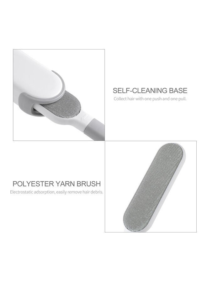NIBEMINENT Double-Sided Pet Hair Remover Brush White/Grey - Image 3