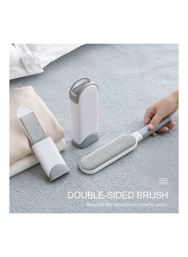 NIBEMINENT Double-Sided Pet Hair Remover Brush White/Grey - Image 5