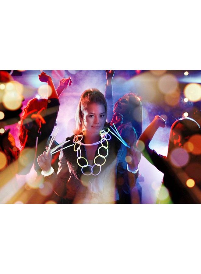 Play22 300 Glow Sticks Bulk 8” Ultra Bright Glow Sticks Party Pack Multicolor 300 Glowsticks & 300 Connectors Total 600 Pcs Glow Sticks Necklaces And Bracelets Enjoyable For Adults And Kids  - Image 3