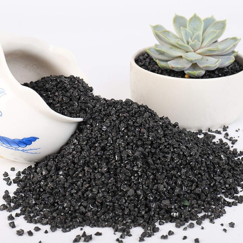 6lb Succulents and Cactus Black Sand, Décor & Additive Tiny Stones, DIY Rocks Gravel, Decorative Pebbles for Bonsai, Fairy Gardening, Terrarium, Vases Fillers, Top Dressing - Image 3