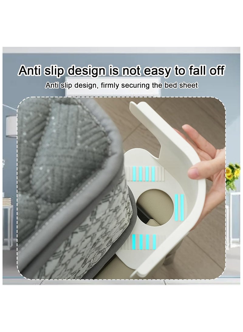 Bed Sheet Holder With Lock Strips, 4 Pieces Bed Sheet Clips, Removable Fitted Sheet Corner Holders, Heavy Duty Bed Sheet Fasteners Non-Slip For Mattress Protectors, Blankets, Bedding - Image 3