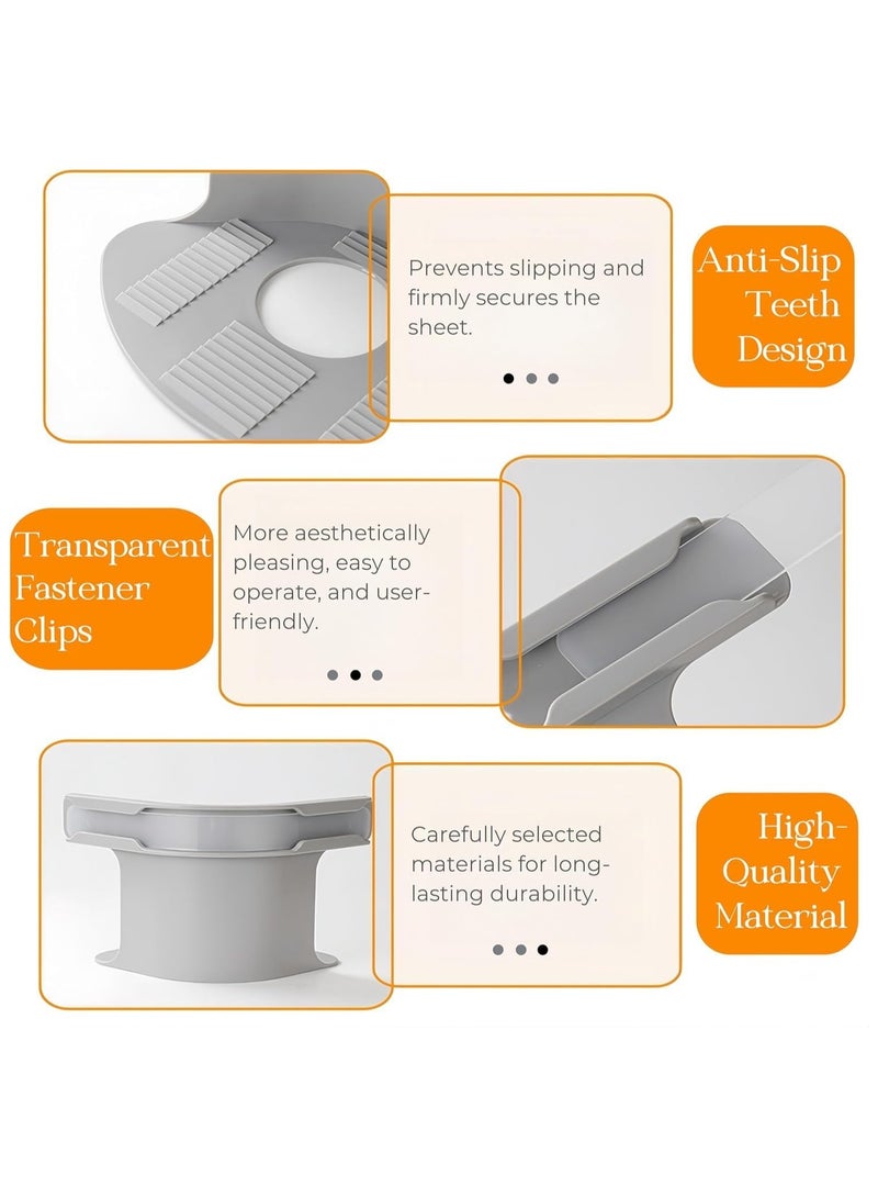 Bed Sheet Holder With Lock Strips, 4 Pieces Bed Sheet Clips, Removable Fitted Sheet Corner Holders, Heavy Duty Bed Sheet Fasteners Non-Slip For Mattress Protectors, Blankets, Bedding - Image 5