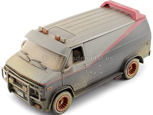 Greenlight 1983 GMC Vandura Van Weathered Version with Bullet Holes The ATeam 19831987 TV Series 124 Diecast Model - Image 1