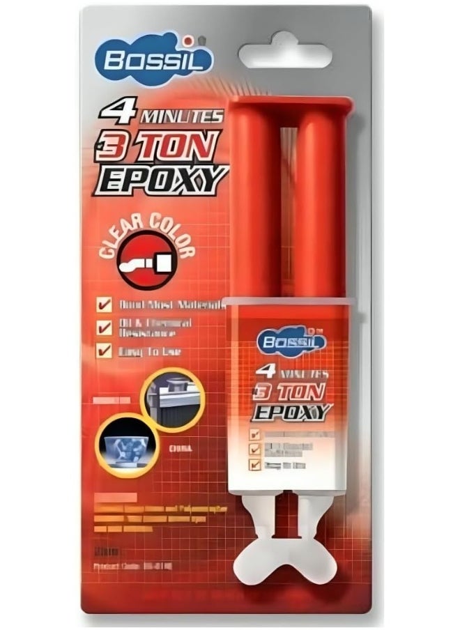Bossil Bossil 4-Minute 3-Ton Clear Epoxy Adhesive  - Image 2