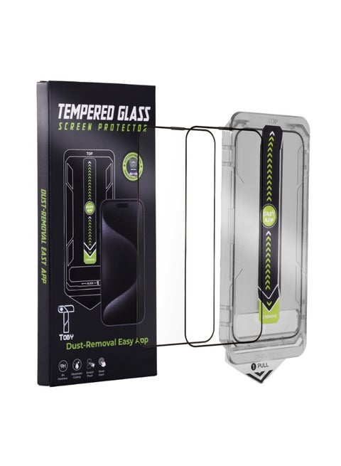 HD Tempered Glass Screen Protector for iPhone 14 2 Pack