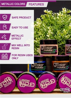 Graffiti Resin Graffiti Resin Metallic Tiffany 50g for Resin Artworks  - Image 4