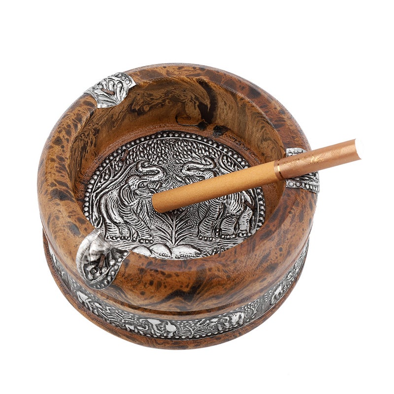 Portable Cigarette Ashtray: L 120x60x0.3cm High Quality Wooden Sturdy Durable - Stylish Decor Mini Cigarette Ashtray for Car Home Travel - Image 5