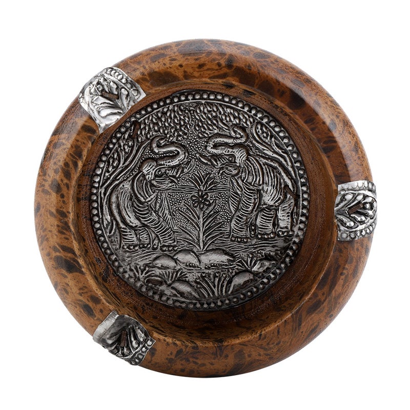 Portable Cigarette Ashtray: L 120x60x0.3cm High Quality Wooden Sturdy Durable - Stylish Decor Mini Cigarette Ashtray for Car Home Travel - Image 4