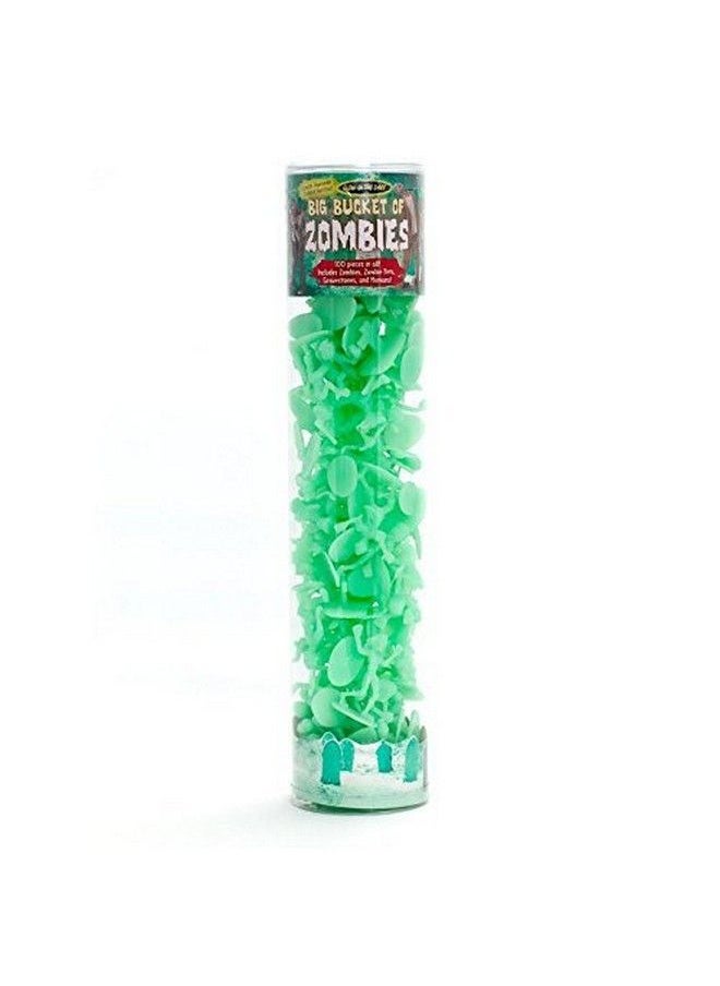 SCS Direct - Zombie Action Figures 100 Glow In The Dark Zombies With 14 Unique Creatures Includes Zombies Zombie Pets Gravestones And Humans Compatible With Rpg Gameplay Dnd Dungeons Dragons - Image 1