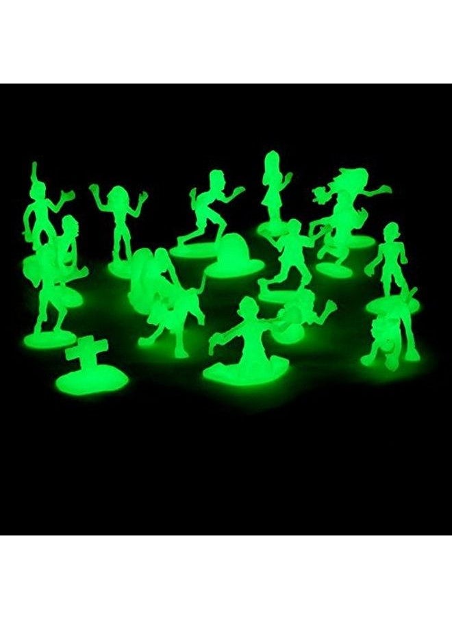 SCS Direct - Zombie Action Figures 100 Glow In The Dark Zombies With 14 Unique Creatures Includes Zombies Zombie Pets Gravestones And Humans Compatible With Rpg Gameplay Dnd Dungeons Dragons - Image 1