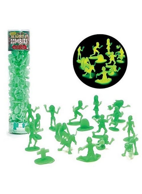 Zombie Action Figures 100 Glow In The Dark Zombies With 14 Unique Creatures Includes Zombies Zombie Pets Gravestones And Humans Compatible With Rpg Gameplay Dnd Dungeons Dragons