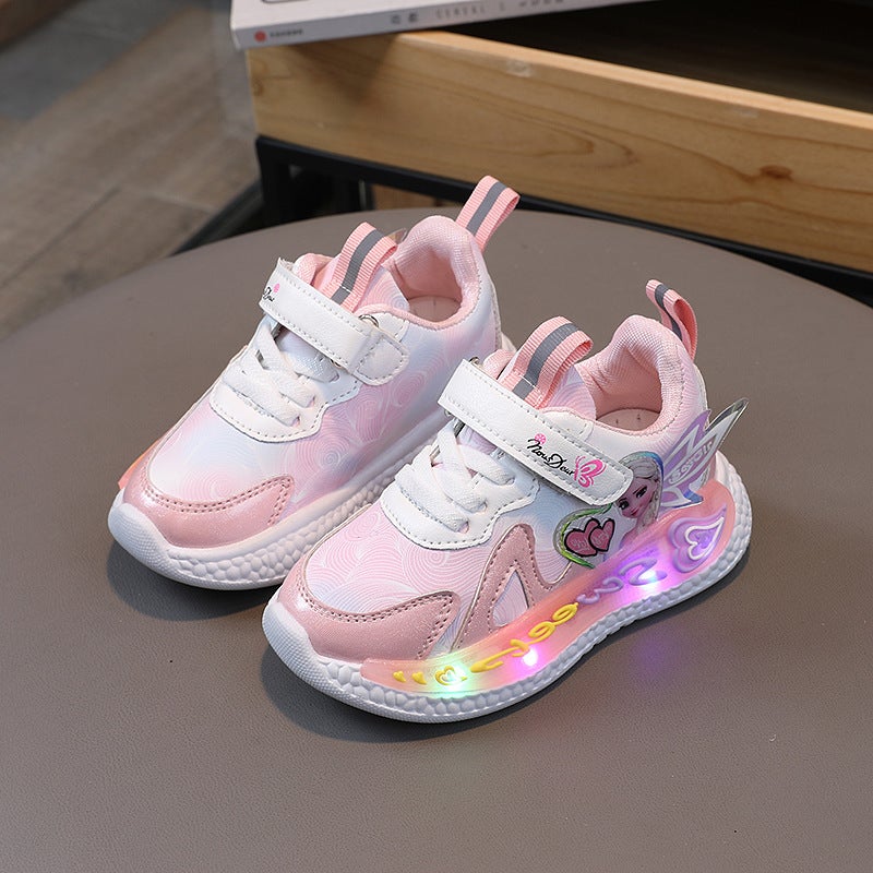 Mesh Sneakers Lightweight Flexible Sole Walking Shoes For Kids Indoor And Outdoor Activities - Image 3