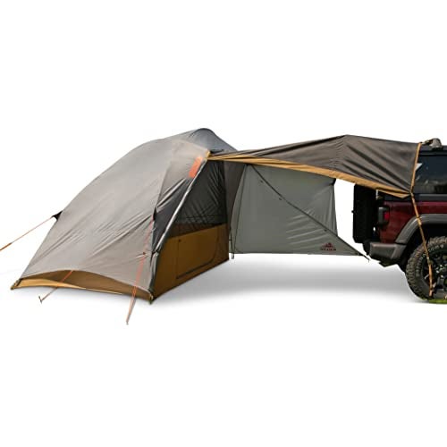 Kelty Caboose 4P Tent and Vehicle Awning Shelter, Universal Attachment for Vans, Trucks, SUVs, Standing Height Door, Massive Vestibule, Fully Freestanding, Designed in Sunny Colorado (2023) - Image 1